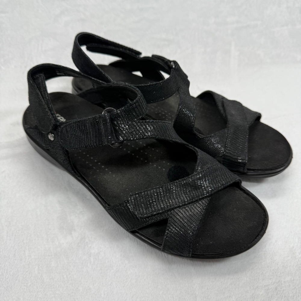 Revere‎ Black Sandals Adjustable Comfort Straps Size 41 READ